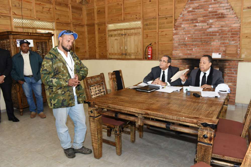 Jueces TC realizan audiencia en el Parque Nacional Valle Nuevo, en Constanza