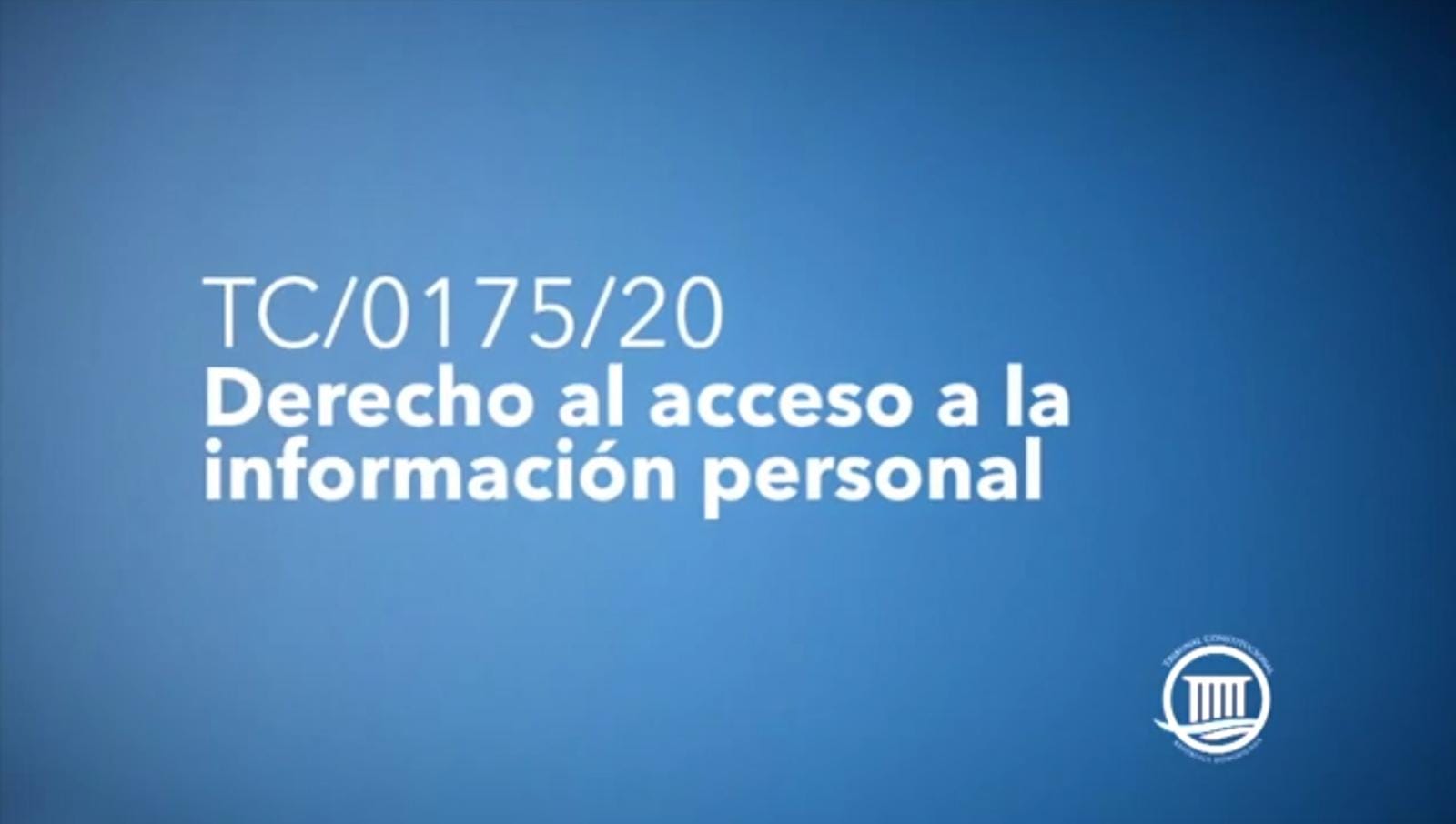 Cápsula: Derecho al acceso a la información personal