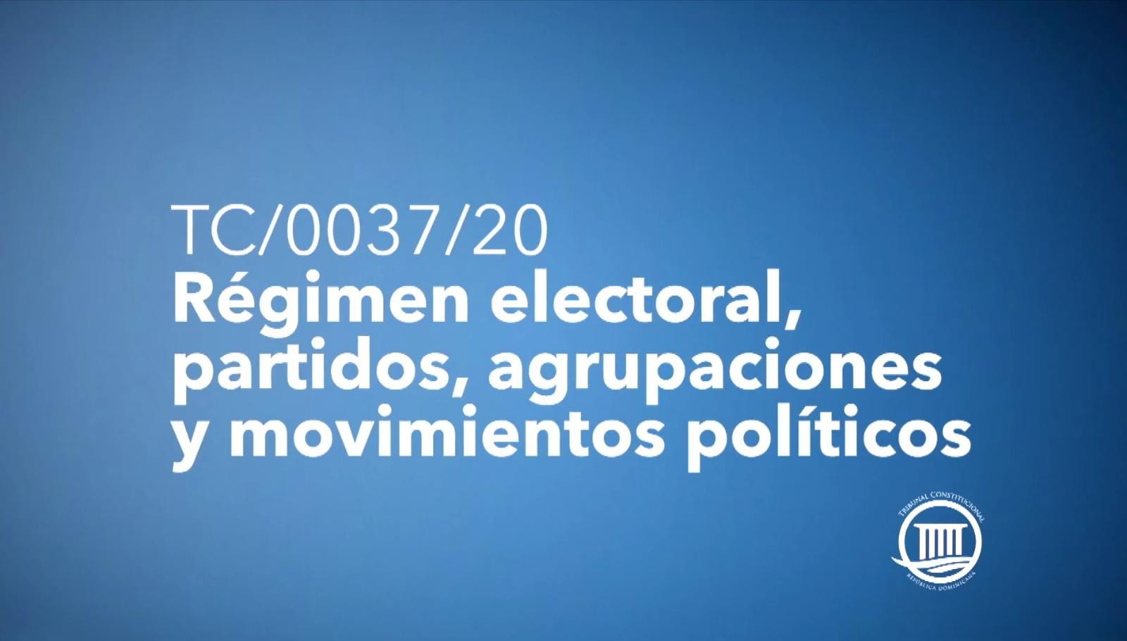Cápsula: Régimen electoral – Partidos, Agrupaciones y Movimientos políticos