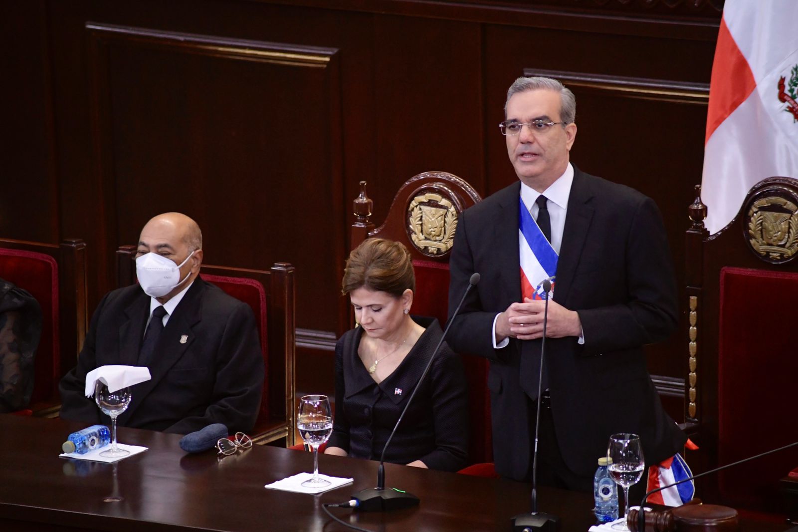 Presidente del TC asiste a actos de rendición de cuentas del presidente Abinader