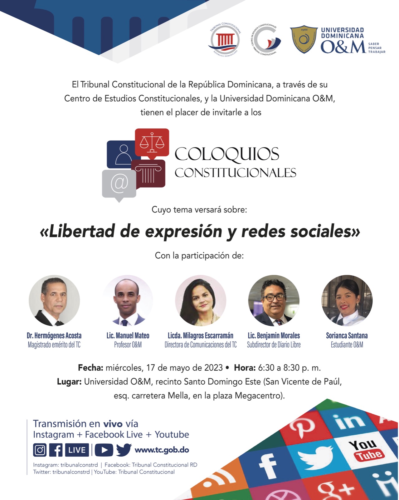 Coloquio constitucional virtual - "Libertad de expresión y Redes Sociales".