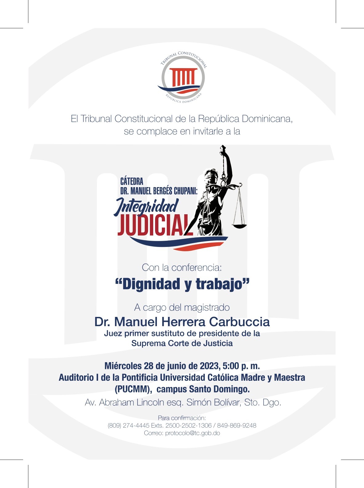 Catedra Dr. Manuel Berges Chupani: Integridad Judicial