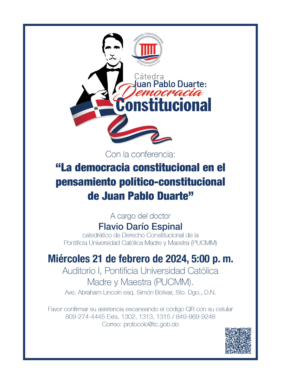 Cátedra Juan Pablo Duarte: Democracia Constitucional.
