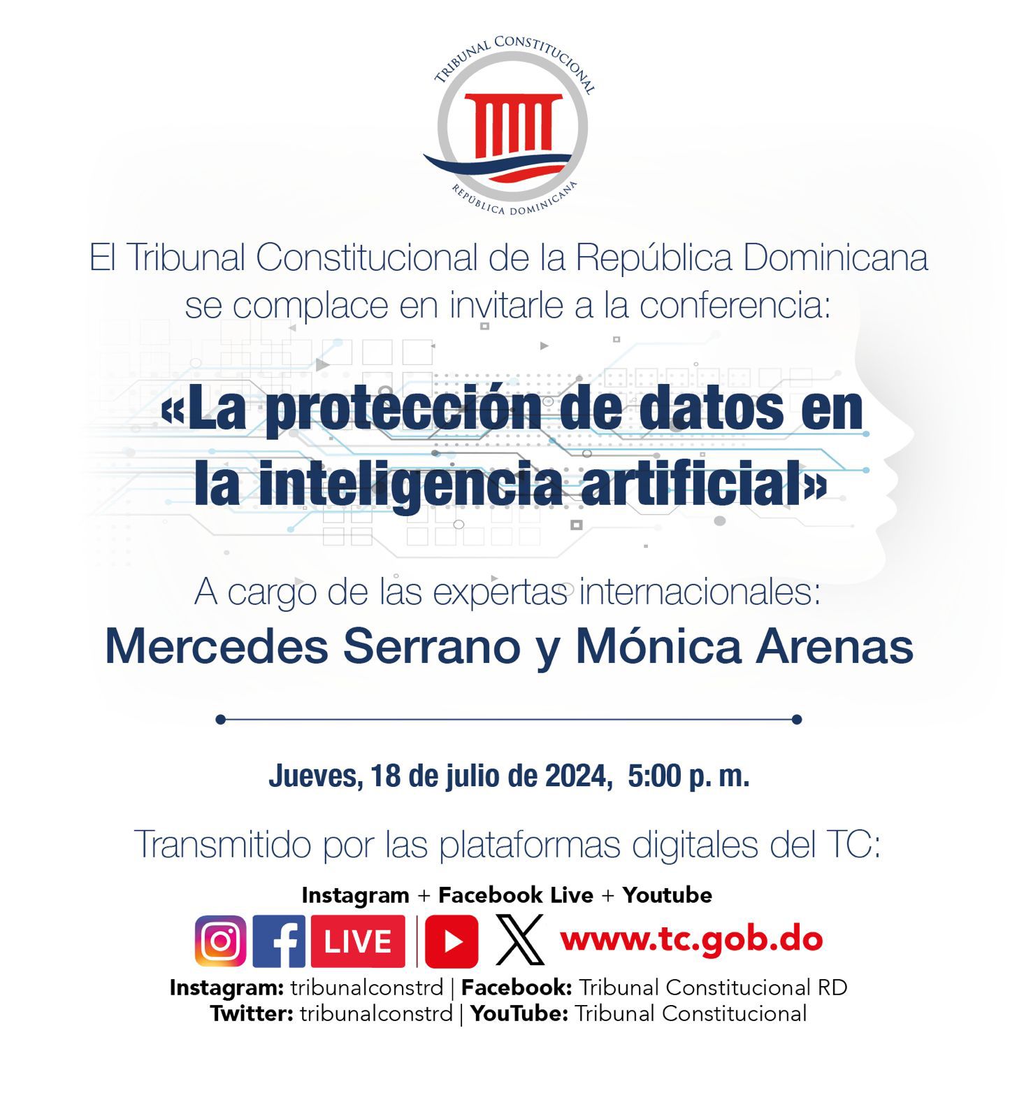 Conferencia: «La protección de datos en la inteligencia artificial»