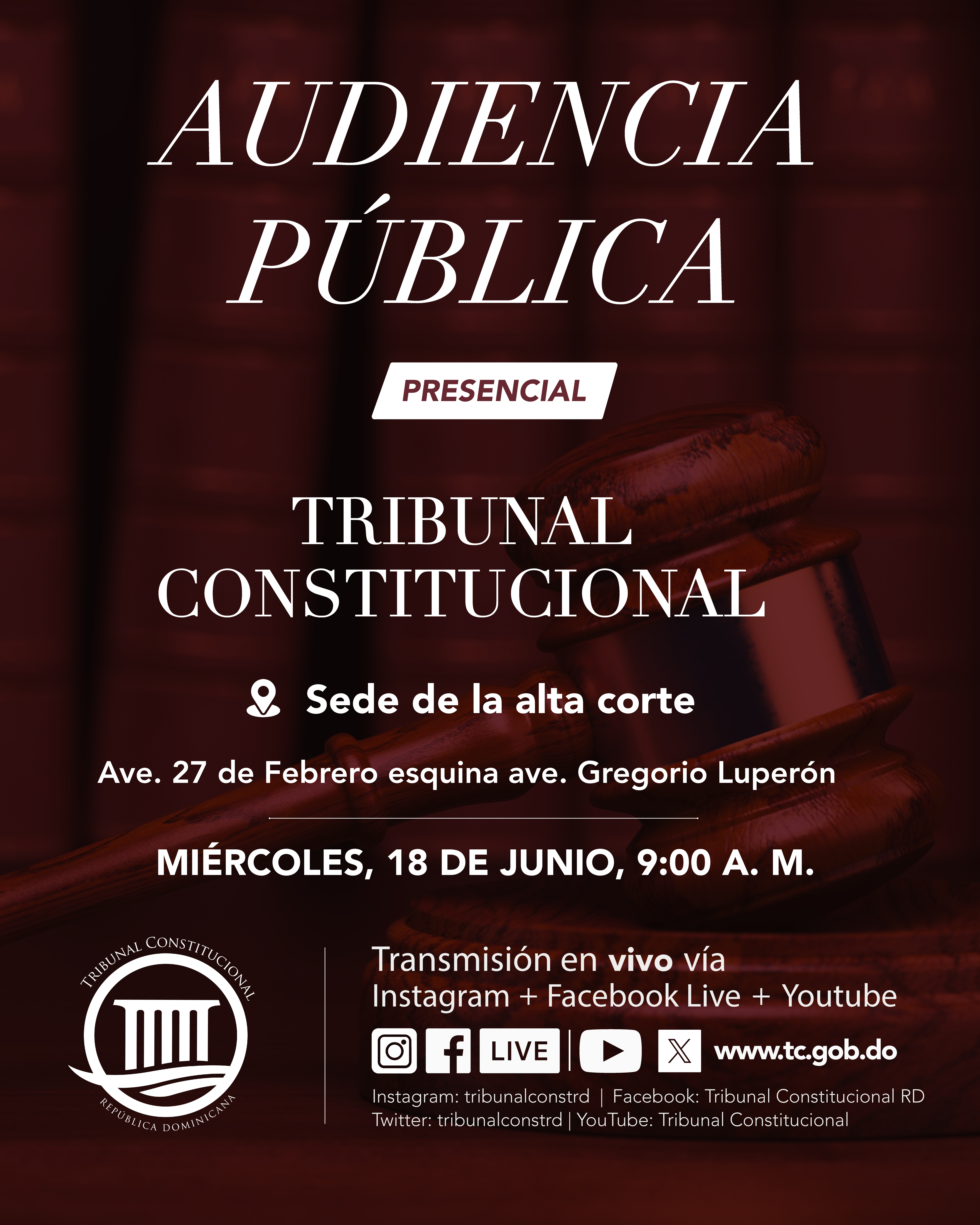 TC realizará audiencia pública