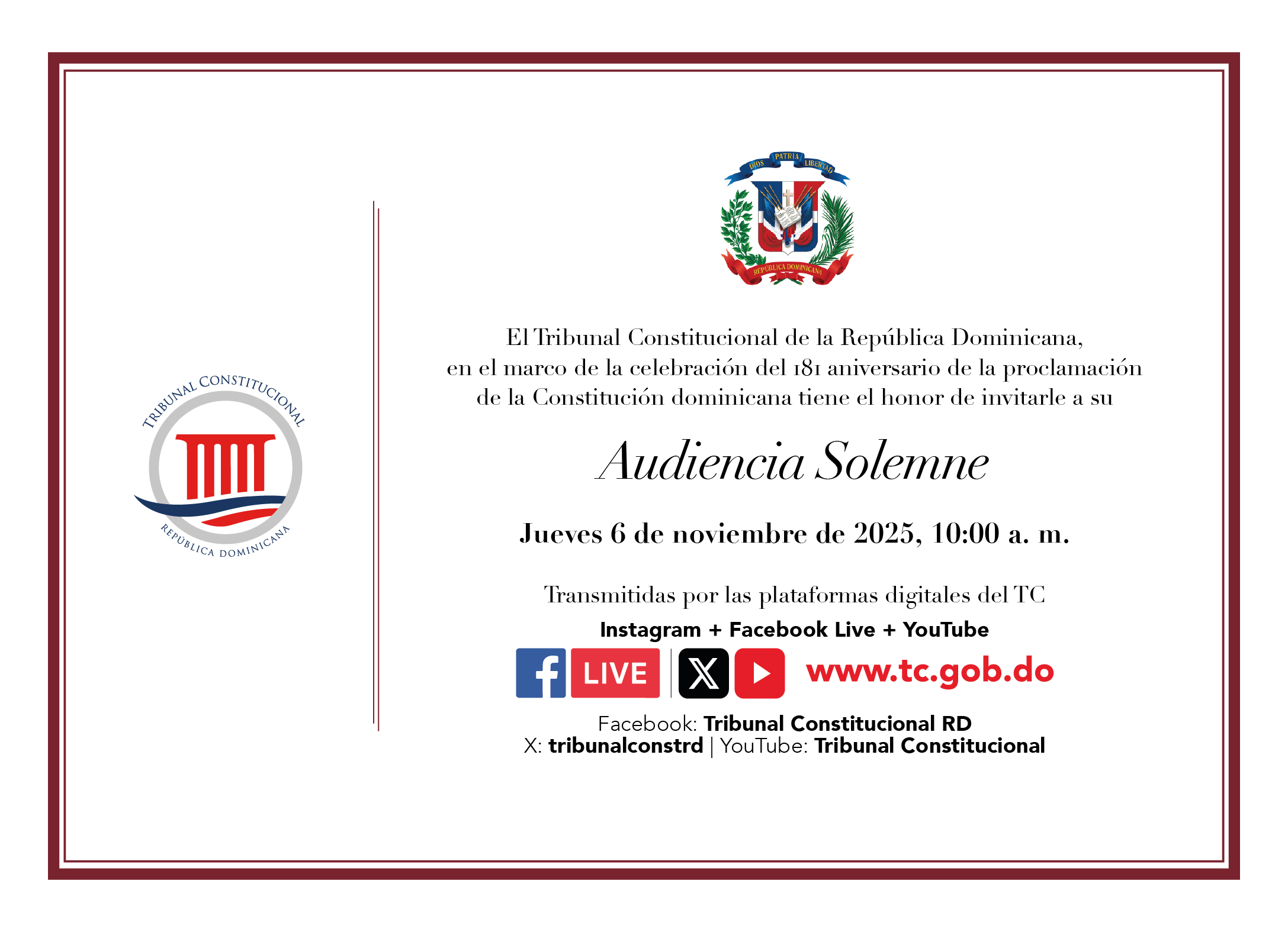 Audiencia Solemne nov. 2025