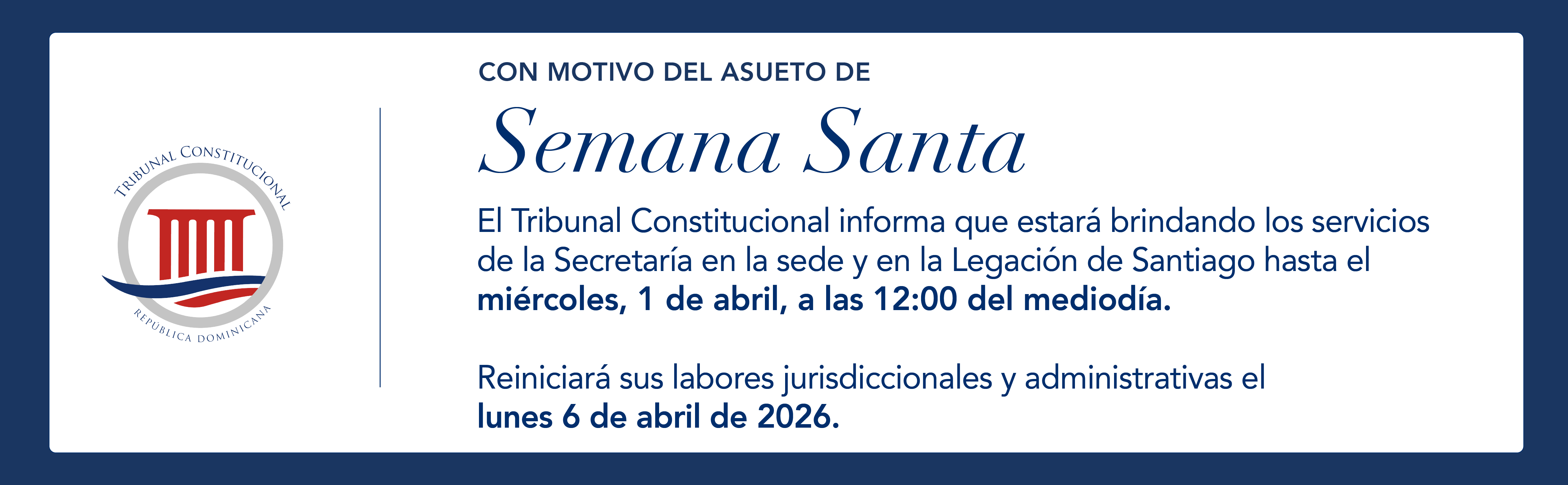 SS 2026 Días no labo