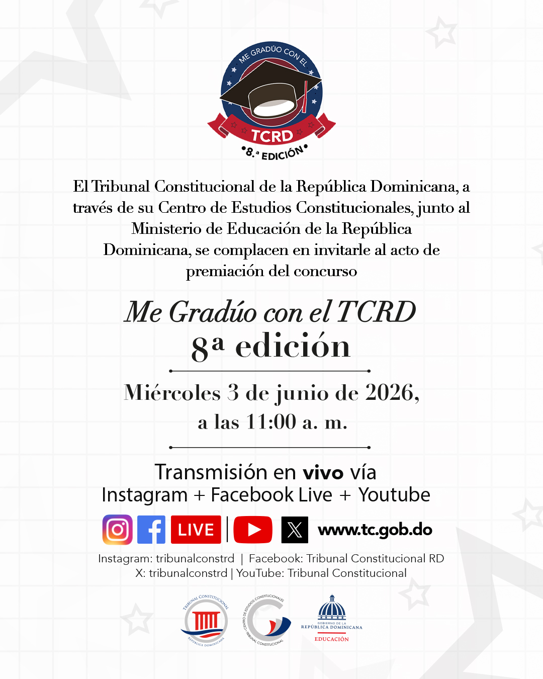 Imagen de Acto de premiación 8.ª edición del concurso “Me Graduó con el TCRD